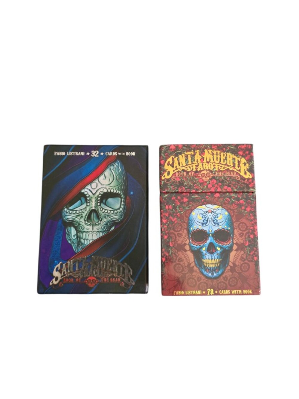 Santa Muerte Tarot & Oracle Deck Set Fabio Listrani Complete w Books Unused